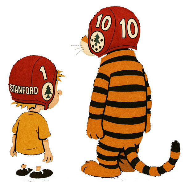 Boy and Tiger with helmets